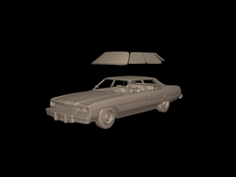 Chevrolet caprice 76 four doors 3Dプリントモデル