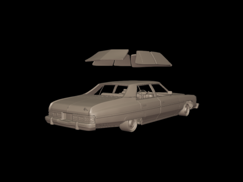 Chevrolet caprice 76 four doors 3D 프린트 모델