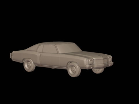 Chevrolet monte carlo 1970 3Dプリントモデル