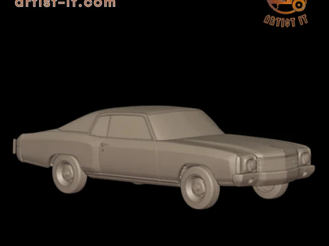 Chevrolet monte carlo 1970 3D Print Model