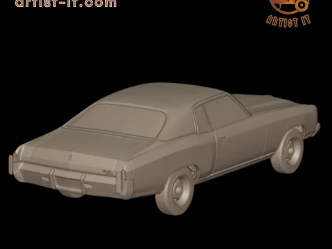 Chevrolet monte carlo 1970 3D Print Model