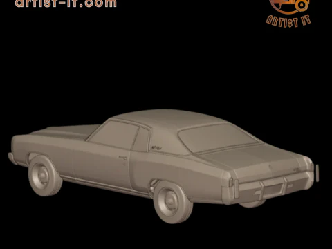 Chevrolet monte carlo 1970 3D Print Model