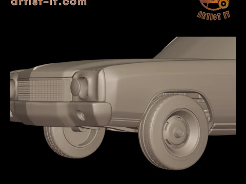 Chevrolet monte carlo 1970 3D Print Model