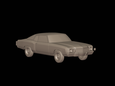 Chevrolet monte carlo 1972 Modelo de impresión 3D