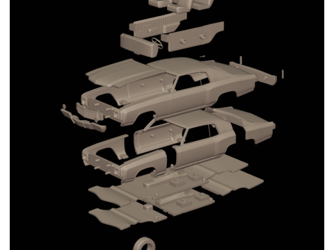 Chevrolet monte carlo 1972 Modelo de impresión 3D