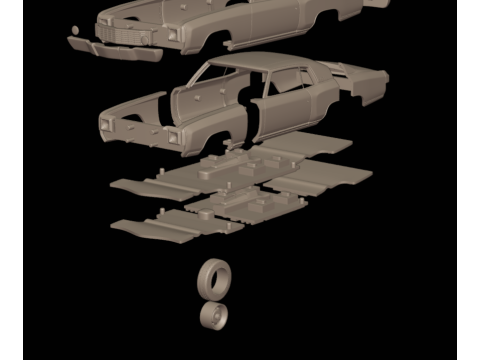 Chevrolet monte carlo 1972 Modelo de impresión 3D