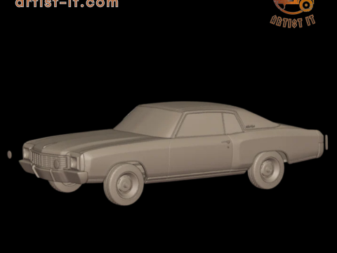 Chevrolet Monte Carlo 1972 3D printmodel