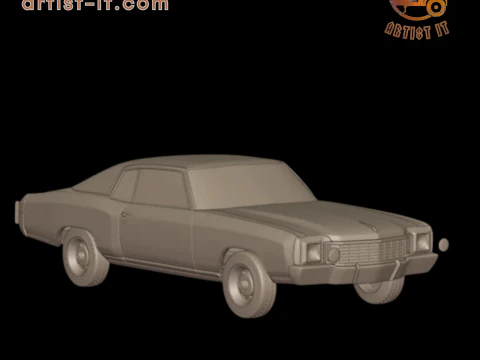 Chevrolet monte carlo 1972 3D Print Model