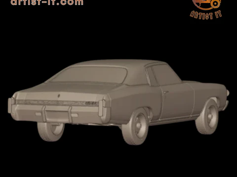 Chevrolet monte carlo 1972 3D Print Model