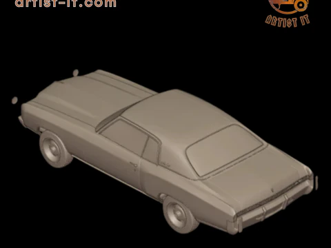 Chevrolet monte carlo 1972 3D Print Model