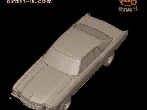 Chevrolet monte carlo 1972 3D Print Model