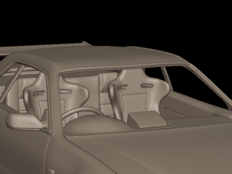 Custom 2002 NISSAN SKYLINE R 34 v1 3D PRINT MODEL Model do druku 3D