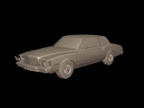 Chevrolet monte carlo 1978 3Dプリントモデル