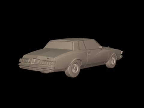 Chevrolet monte carlo 1978 Modèles 3D en vedette