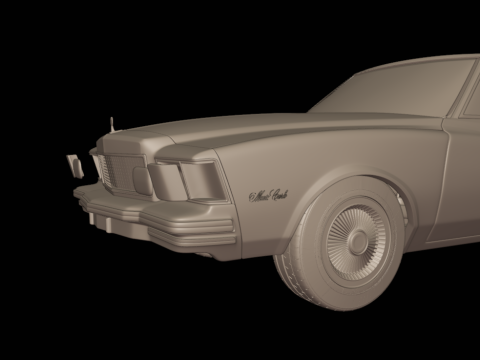 Chevrolet monte carlo 1978 Modèles 3D en vedette