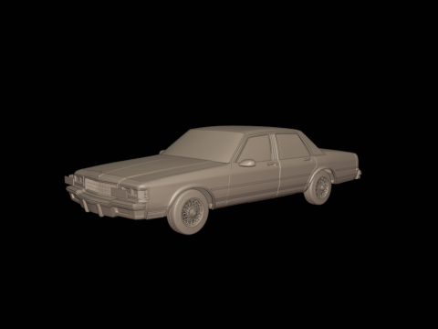 Chevrolet caprice 1987 3Dプリントモデル