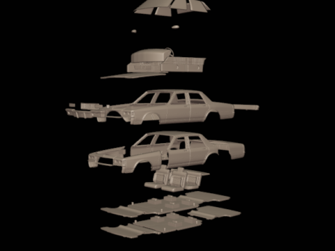 Chevrolet caprice 1987 3D Принт Модель
