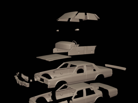 Chevrolet caprice 1987 3D Принт Модель