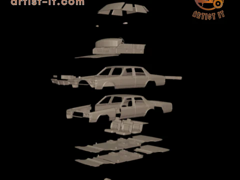 Chevrolet caprice 1987 3D Print Model