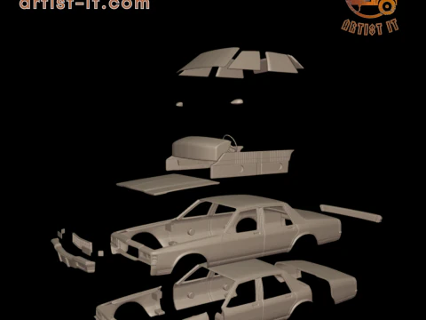 Chevrolet caprice 1987 3D Print Model