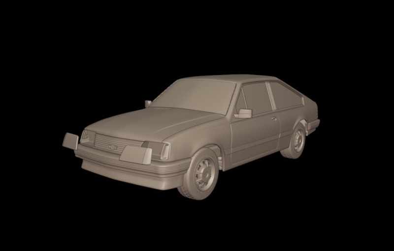 Chevrolet br monza sl e 2 door 1984 Modelo de Impressão 3D .c4d .max .obj .3ds .fbx .stl .blend