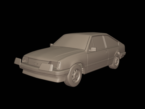 Chevrolet br monza sl e 2 door 1984 3Dプリントモデル