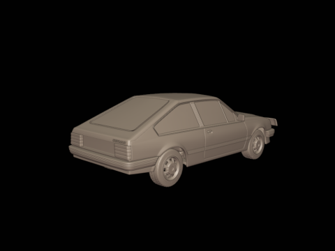 Chevrolet br monza sl e 2 door 1984 Modelo de Impressão 3D