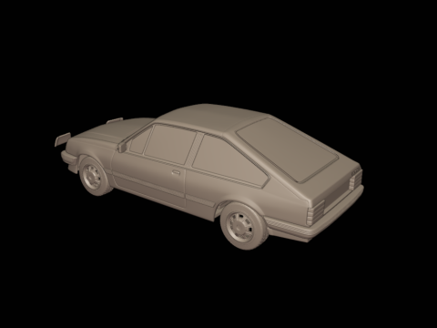 Chevrolet br monza sl e 2 door 1984 Modelo de Impressão 3D