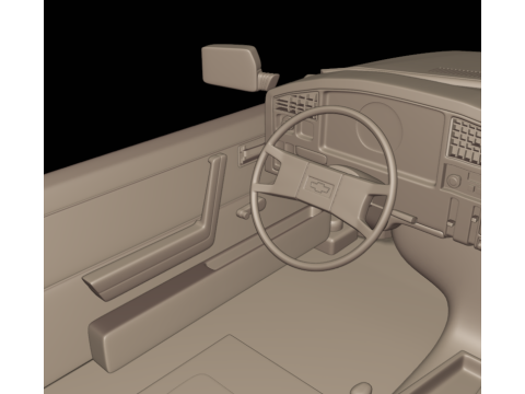 Chevrolet br monza sl e 2 door 1984 Modelo de Impressão 3D