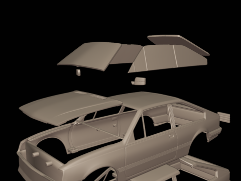 Chevrolet br monza sl e 2 door 1984 Modelo de Impressão 3D