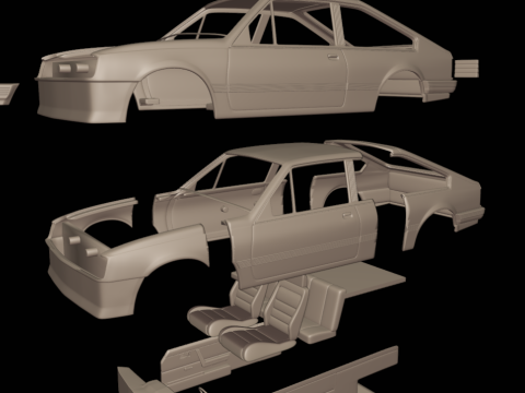 Chevrolet br monza sl e 2 door 1984 Modelo de Impressão 3D