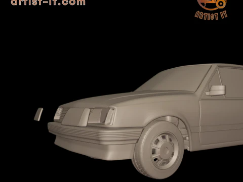 Chevrolet br monza sl e 2 door 1984 3D Print Model