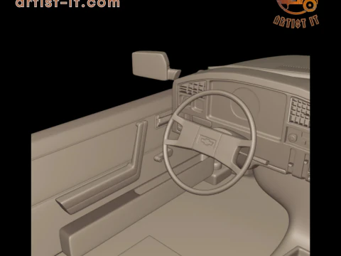 Chevrolet br monza sl e 2 door 1984 3D Print Model