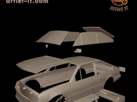 Chevrolet br monza sl e 2 door 1984 3D Print Model