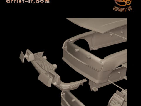 Chevrolet br monza sl e 2 door 1984 3D Print Model
