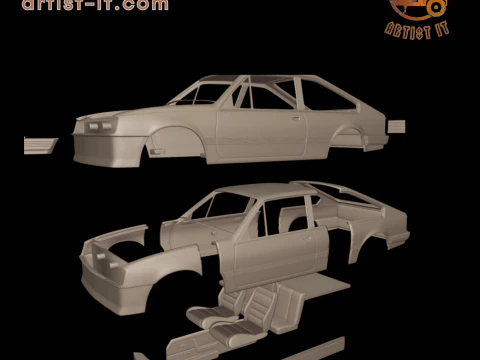 Chevrolet br monza sl e 2 door 1984 3D Print Model