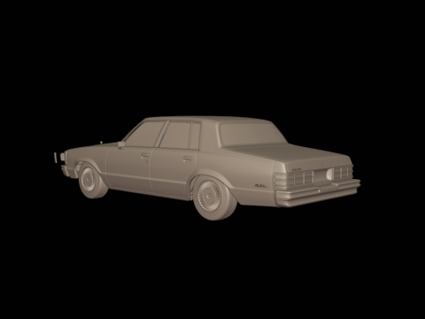 Chevrolet malibu 1981 four doors 3D Druckmodell