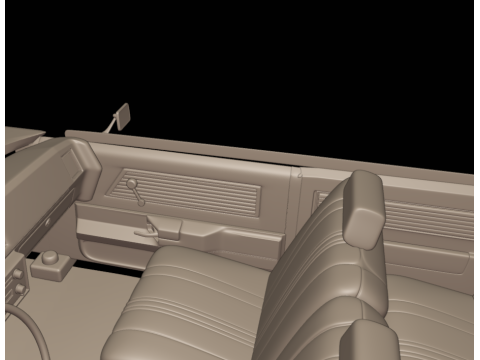 Chevrolet malibu 1981 four doors 3D Druckmodell