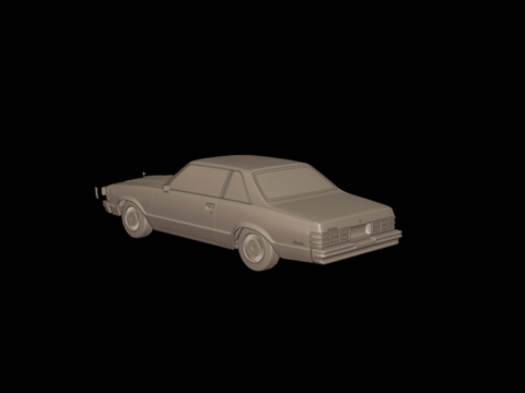 Chevrolet malibu 81 two doors Modello di stampa 3D
