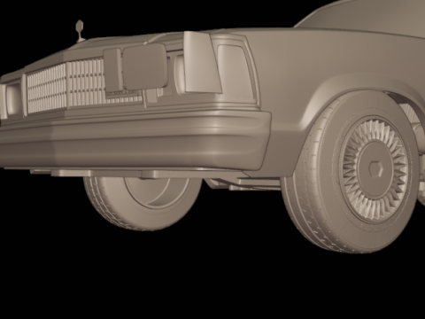 Chevrolet malibu 81 two doors Modello di stampa 3D