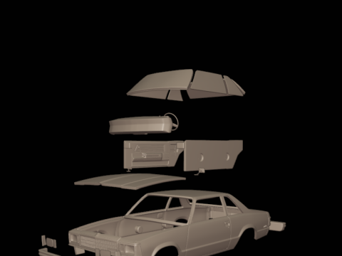 Chevrolet malibu 81 two doors Modello di stampa 3D