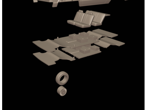 Chevrolet malibu 81 two doors Modello di stampa 3D