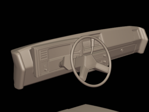 Chevrolet malibu 81 two doors Modello di stampa 3D
