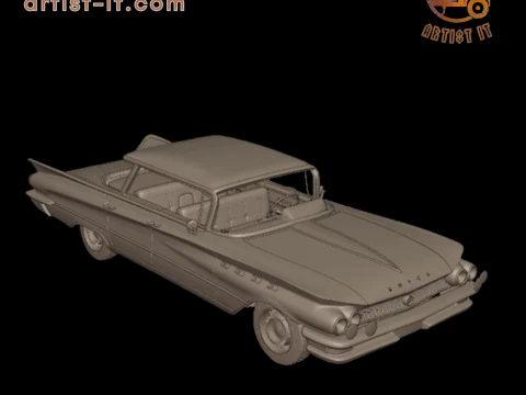 Buick LeSabre 1959 four doors 3D PRINT MODEL 3D Print Model