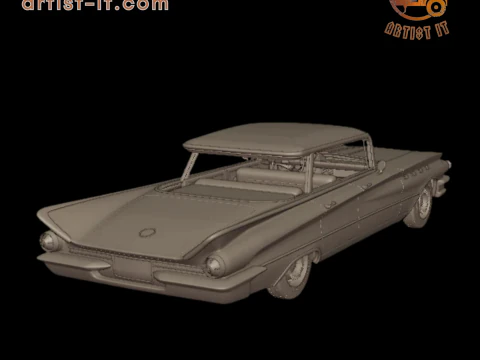 Buick LeSabre 1959 four doors 3D PRINT MODEL 3D Print Model