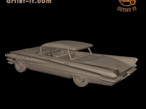 Buick LeSabre 1959 four doors 3D PRINT MODEL 3D Print Model