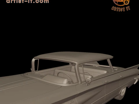 Buick LeSabre 1959 four doors 3D PRINT MODEL 3D Print Model