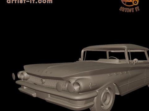 Buick LeSabre 1959 four doors 3D PRINT MODEL 3D Print Model
