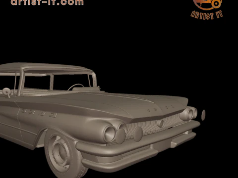 Buick LeSabre 1959 four doors 3D PRINT MODEL 3D Print Model