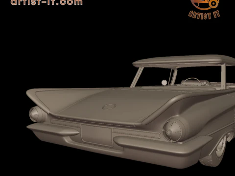 Buick LeSabre 1959 four doors 3D PRINT MODEL 3D Print Model